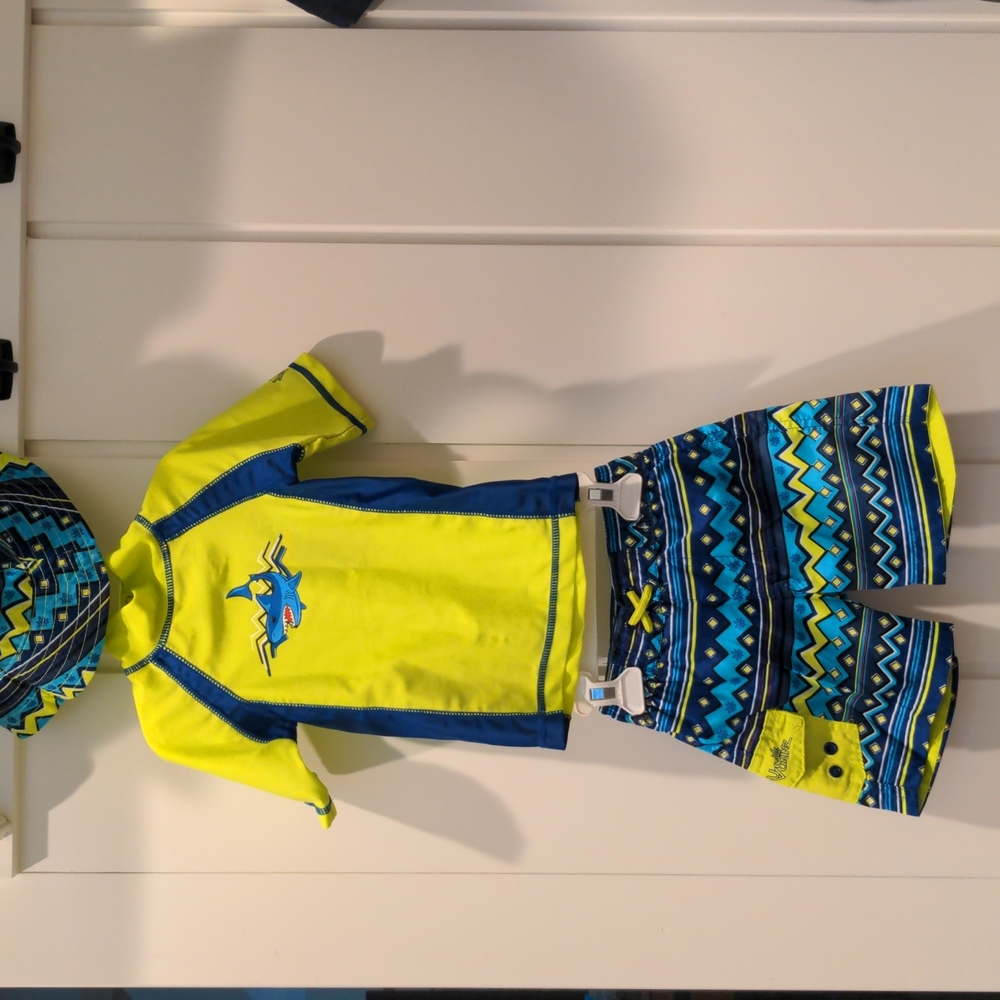 NEW UV SKINZ 3 Piece Swim Set -Shark